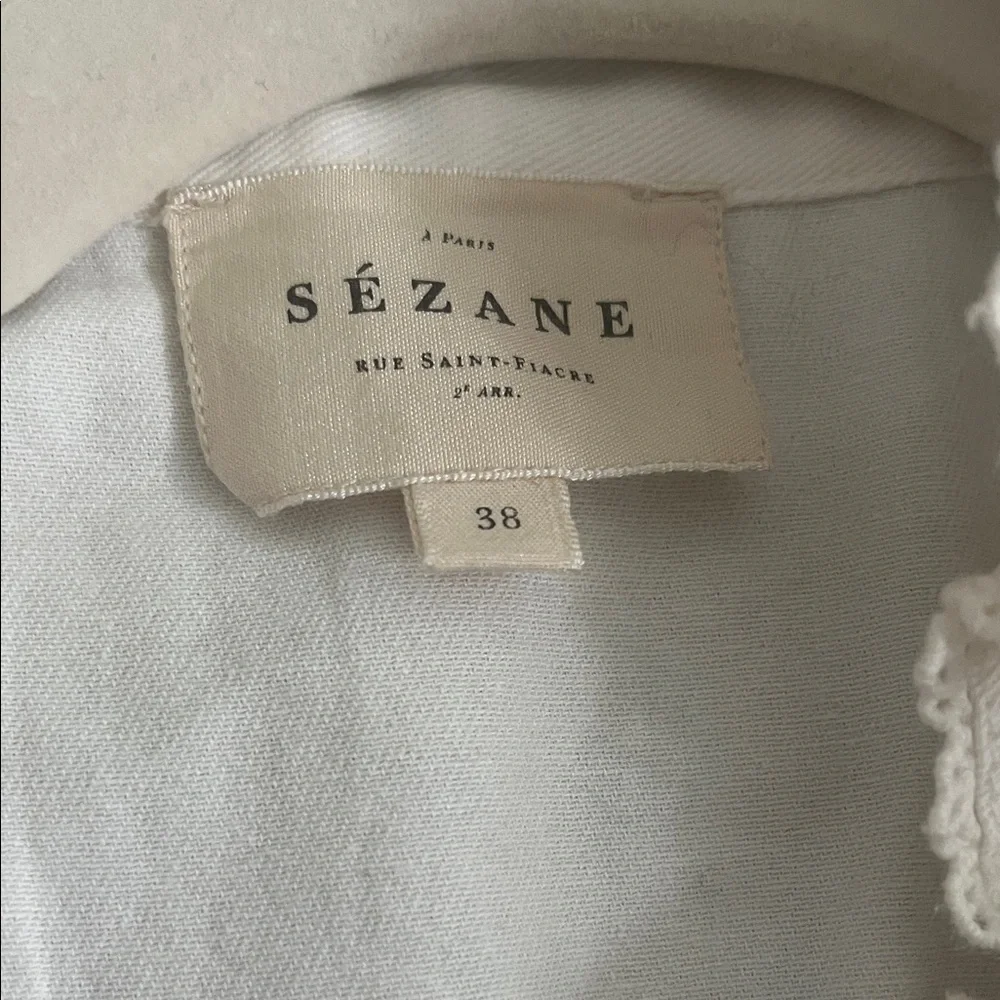 Sezane White Floral Embroidered Dress - Picture 2 of 4